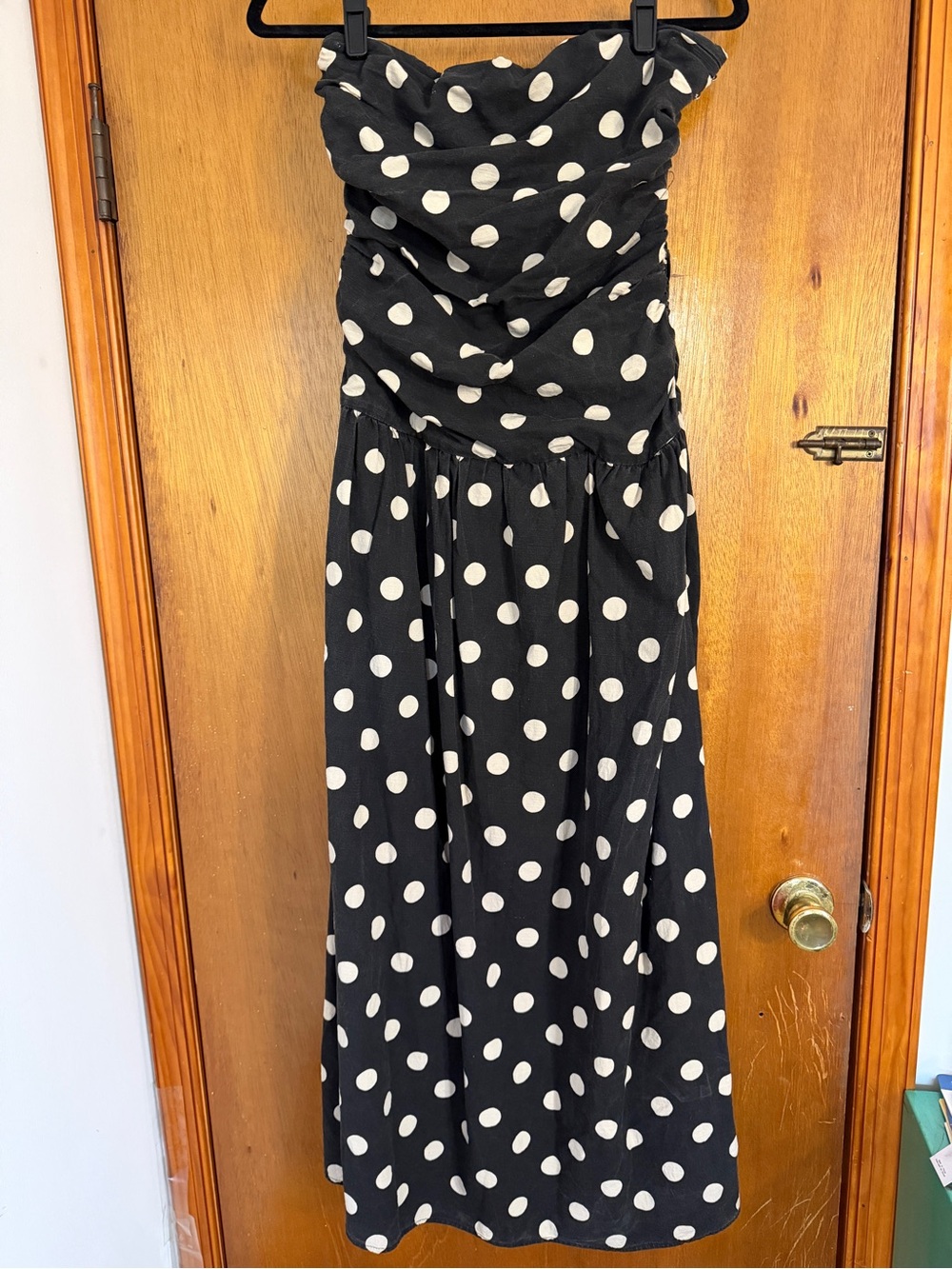 Urban Outfitters Polka Dot Strapless Maxi Dress — NWT
